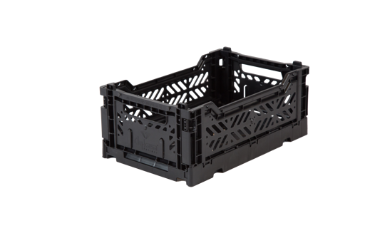 Mini folding crate black - Daisy Park