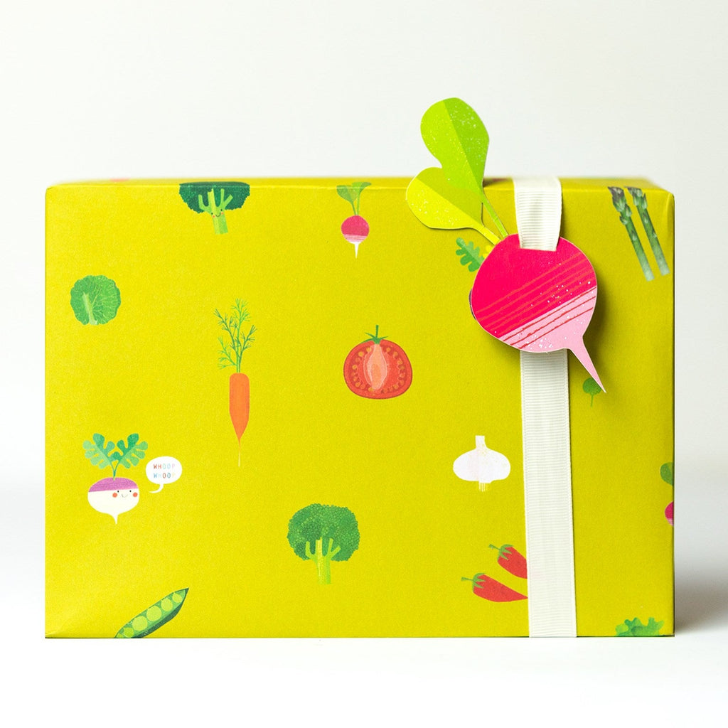 Veggie wrapping paper - Daisy Park