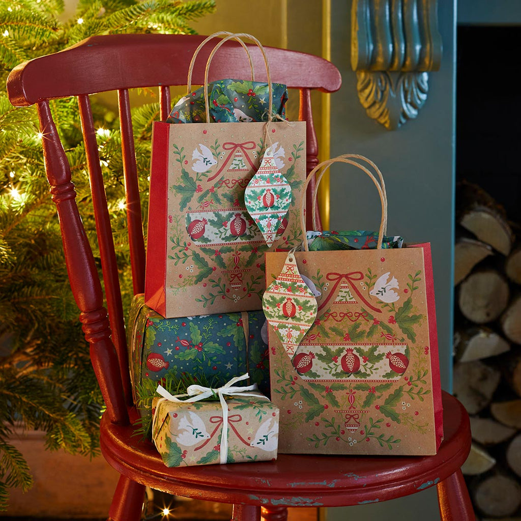 christmas wrap and bags