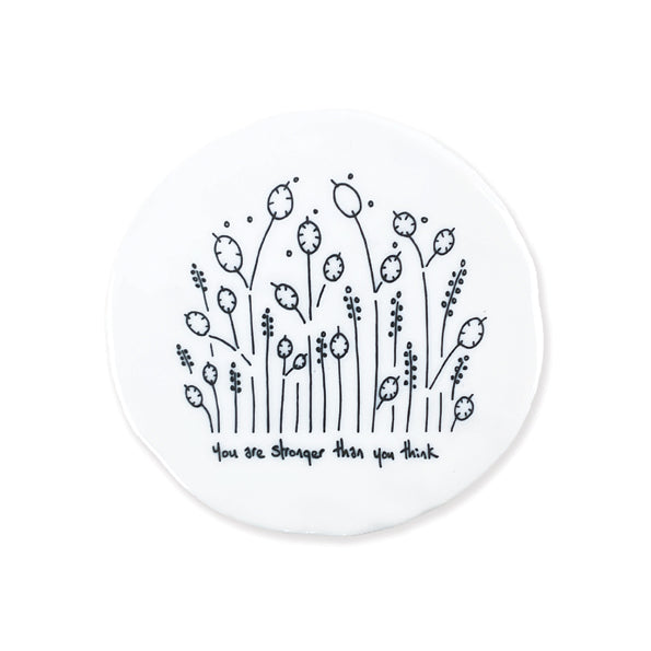East of India Tall flowers coaster - You are stronger - Daisy Park