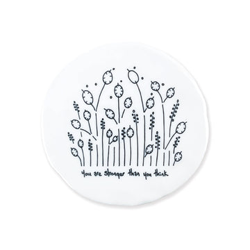 East of India Tall flowers coaster - You are stronger - Daisy Park