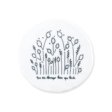 East of India Tall flowers coaster - You are stronger - Daisy Park