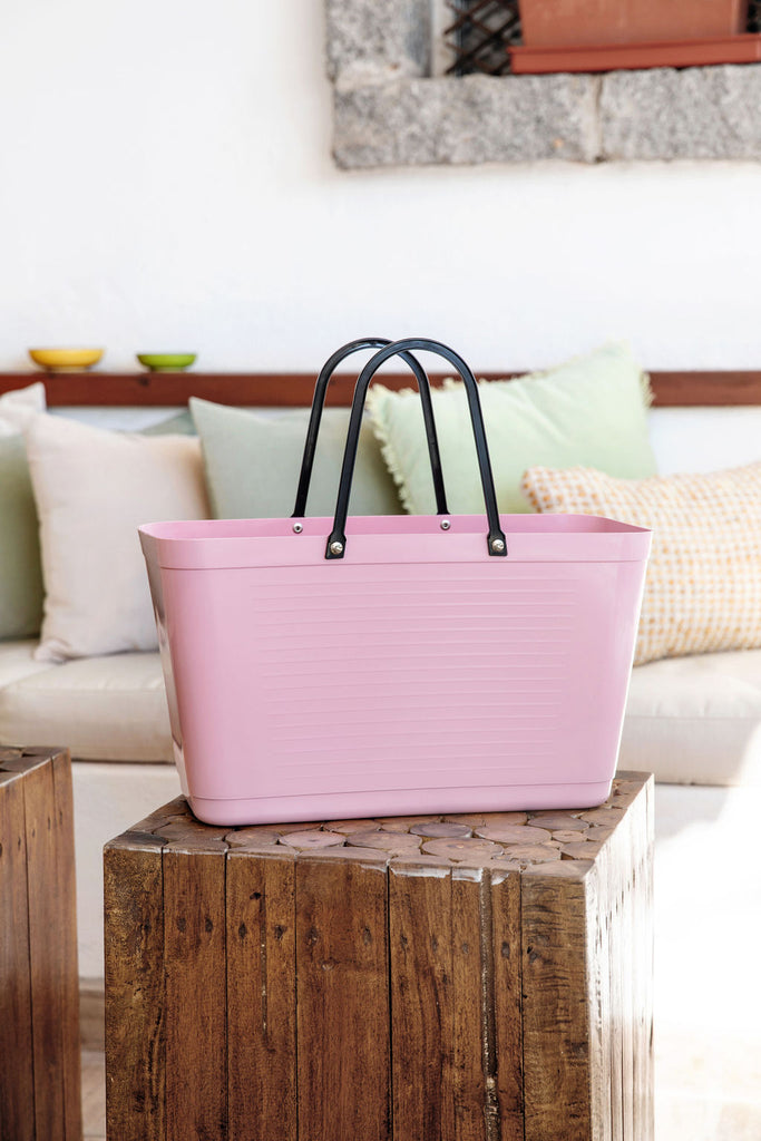 Hinza bag large green plastic - Dusty Pink - Daisy Park