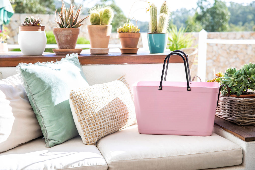 Hinza bag large green plastic - Dusty Pink - Daisy Park