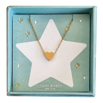 Christmas Edition - Gold Heart Necklace - Daisy Park