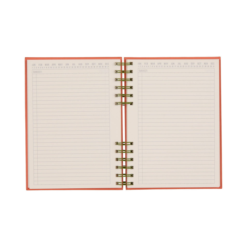 Standard Issue Planner Notebook  - Army Green + Chili - Daisy Park