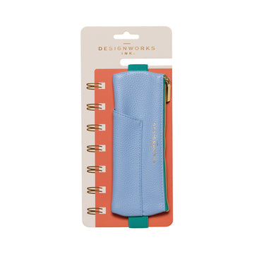 Designworks Ink Pen Pouch - Light Blue + Green - Daisy Park