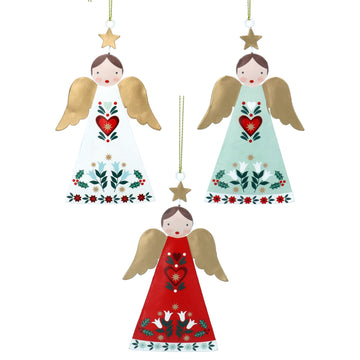 Alpine tin Angel decoration - Daisy Park