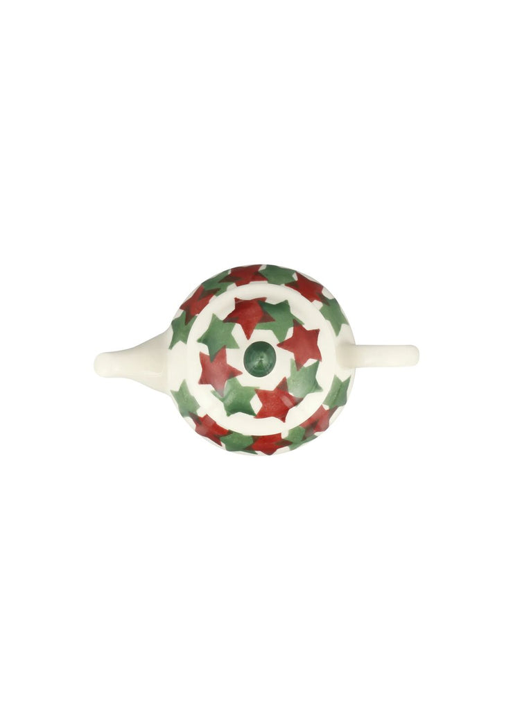 Emma Bridgewater Christmas Stars tiny teapot decoration - Daisy Park