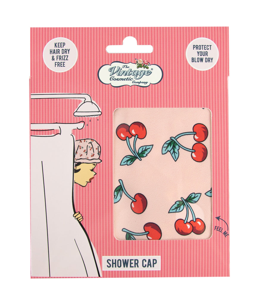 Cherry print shower cap - Daisy Park