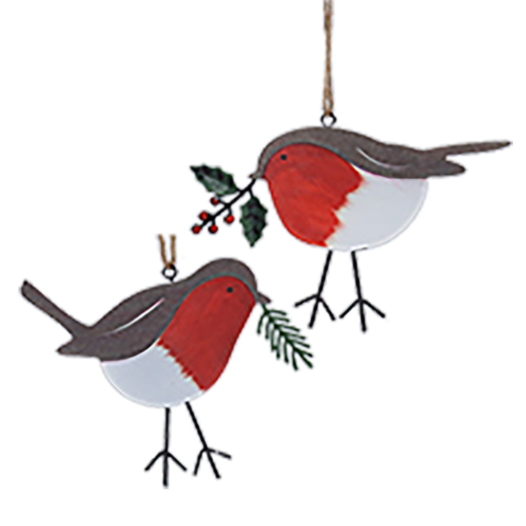 Tin robin decoration