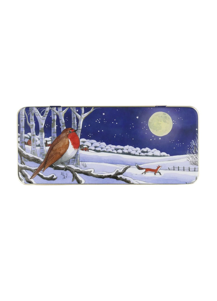 Emma Bridgewater Midnight Robin long rectangular tin - Daisy Park