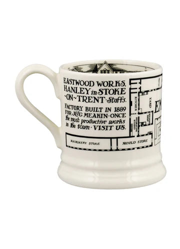 Emma Bridgewater Factory Plan 1/2 Pint Mug - Daisy Park