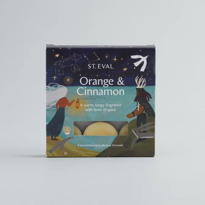 St Eval Orange and Cinnamon Christmas scented tealights - Daisy Park