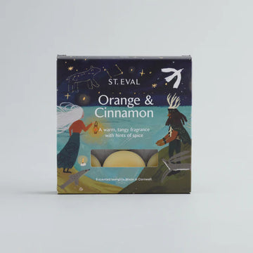 St Eval Orange and Cinnamon Christmas scented tealights - Daisy Park