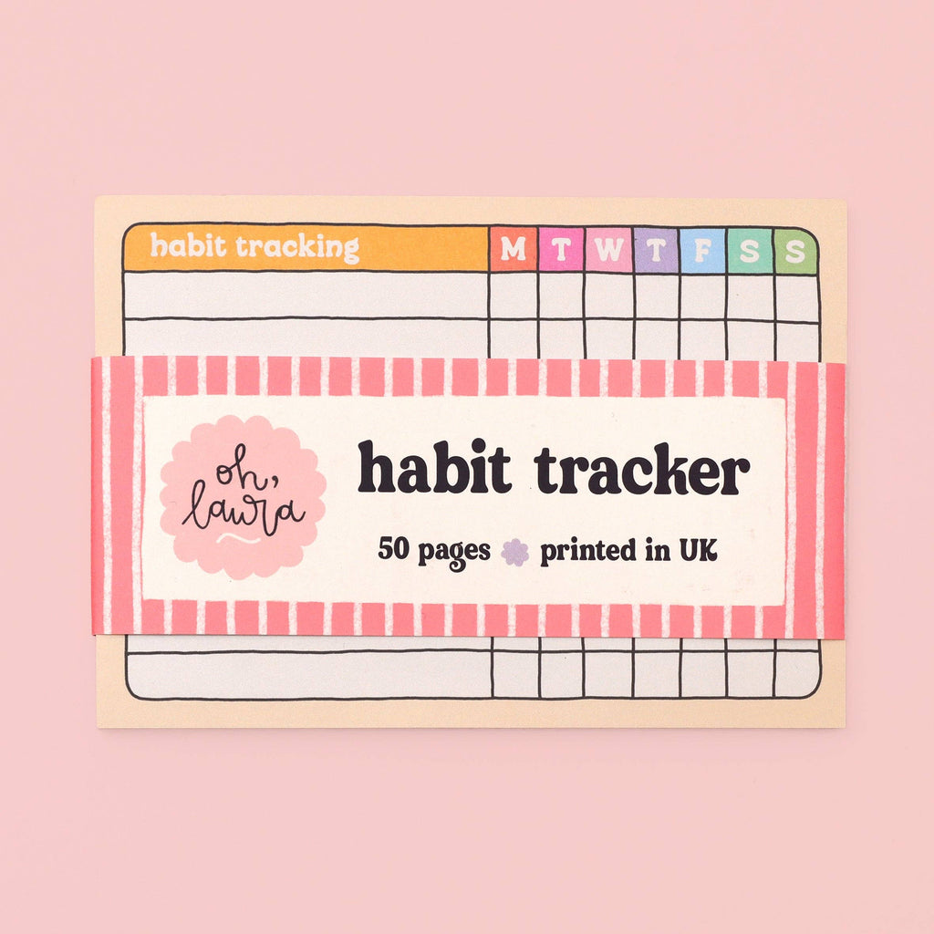 A6 Habit Tracker Notepad - Daisy Park