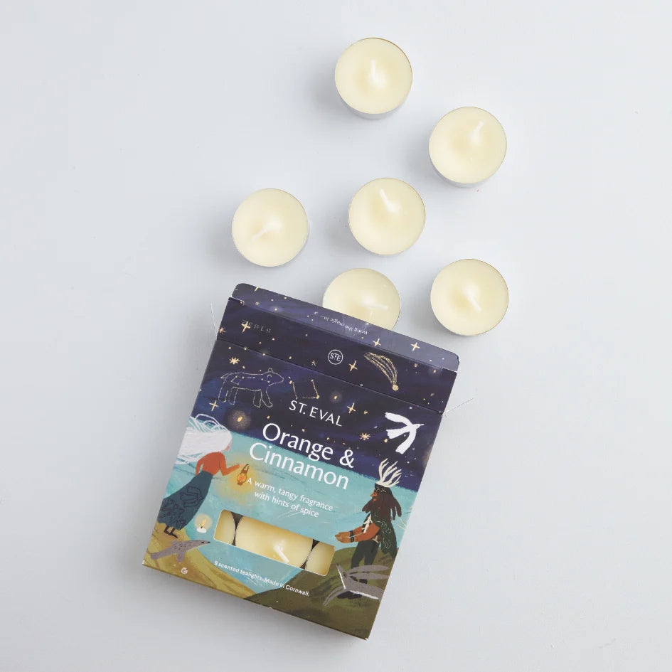 St Eval Orange and Cinnamon Christmas scented tealights - Daisy Park