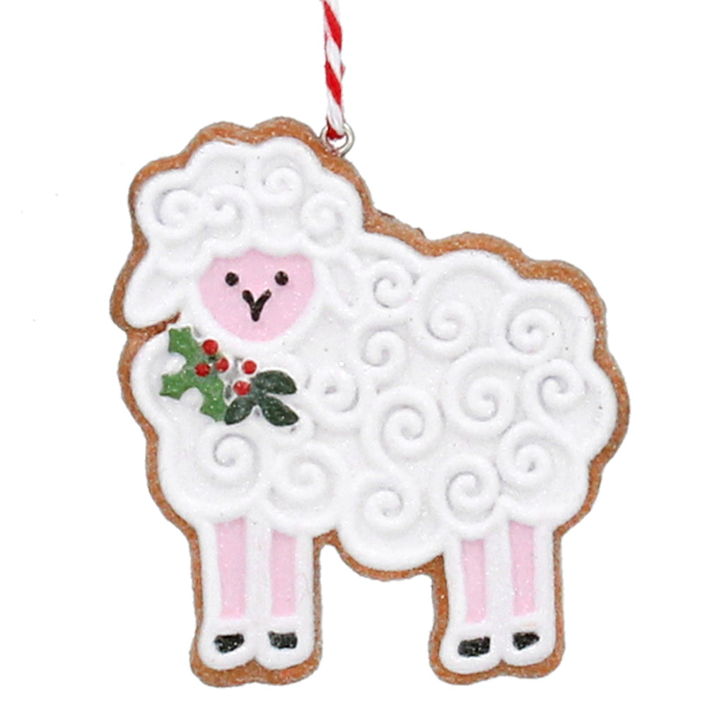 Gingerbread sheep resin decoration - Daisy Park