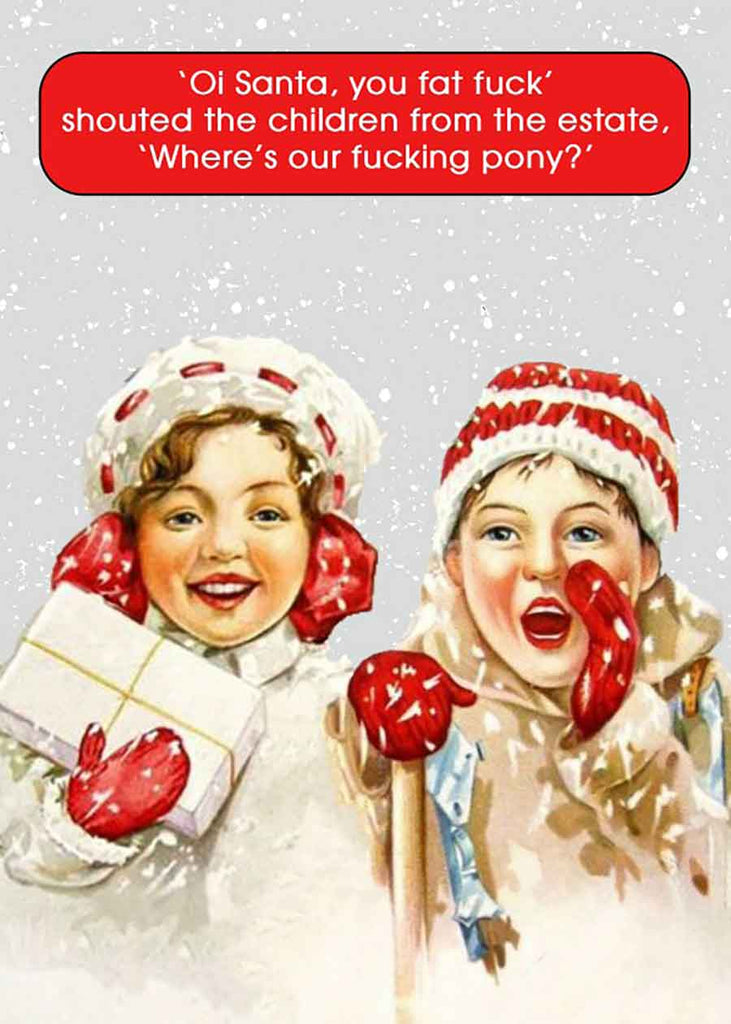 F*cking Pony Christmas card - Daisy Park