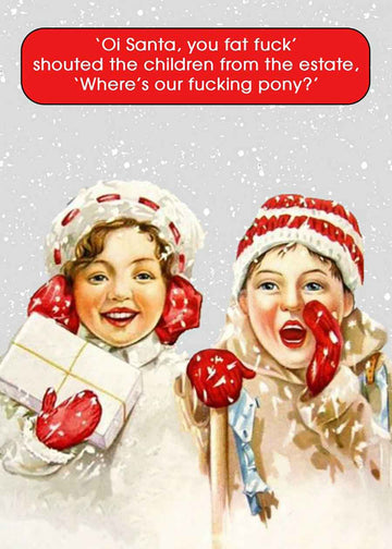 F*cking Pony Christmas card - Daisy Park