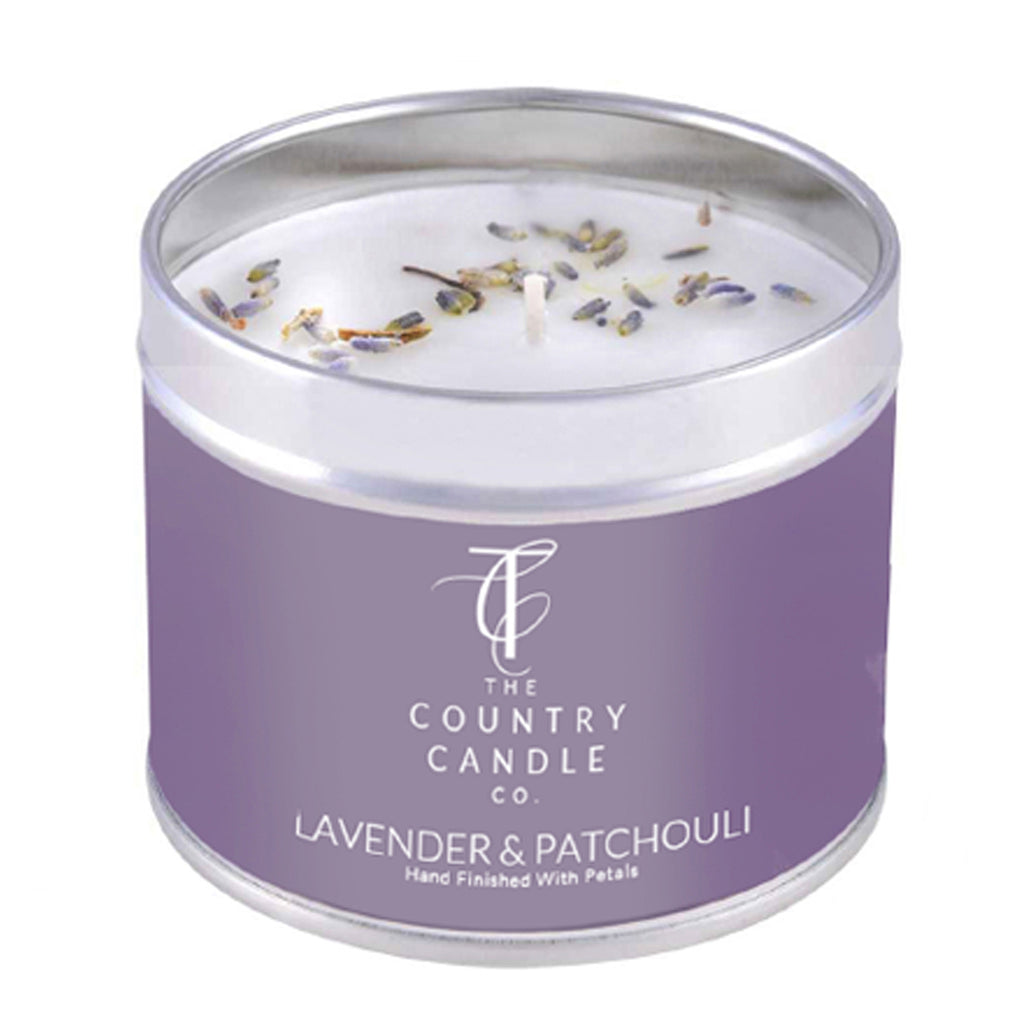 The Country Candle Lavender and Patchouli tin candle - Daisy Park