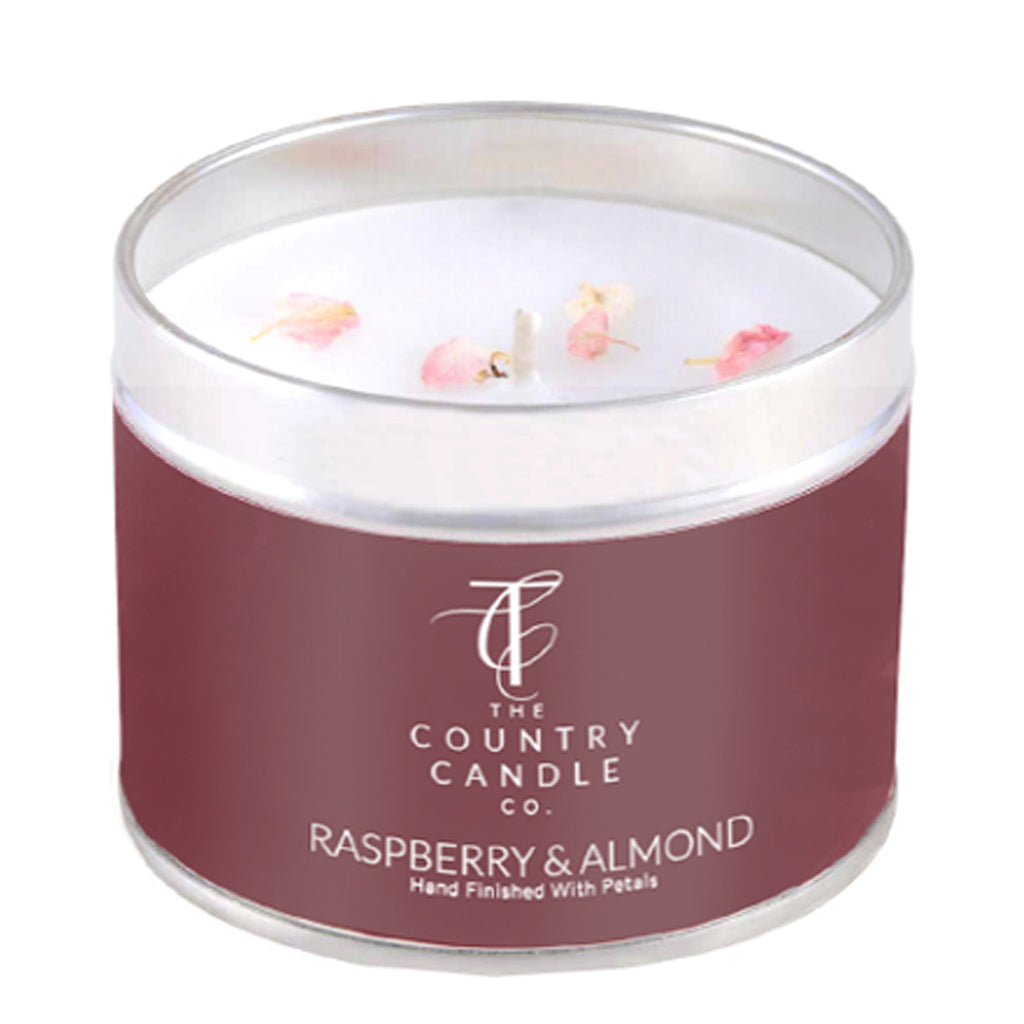 The Country Candle Co Raspberry & Almond Tin Candle - Daisy Park