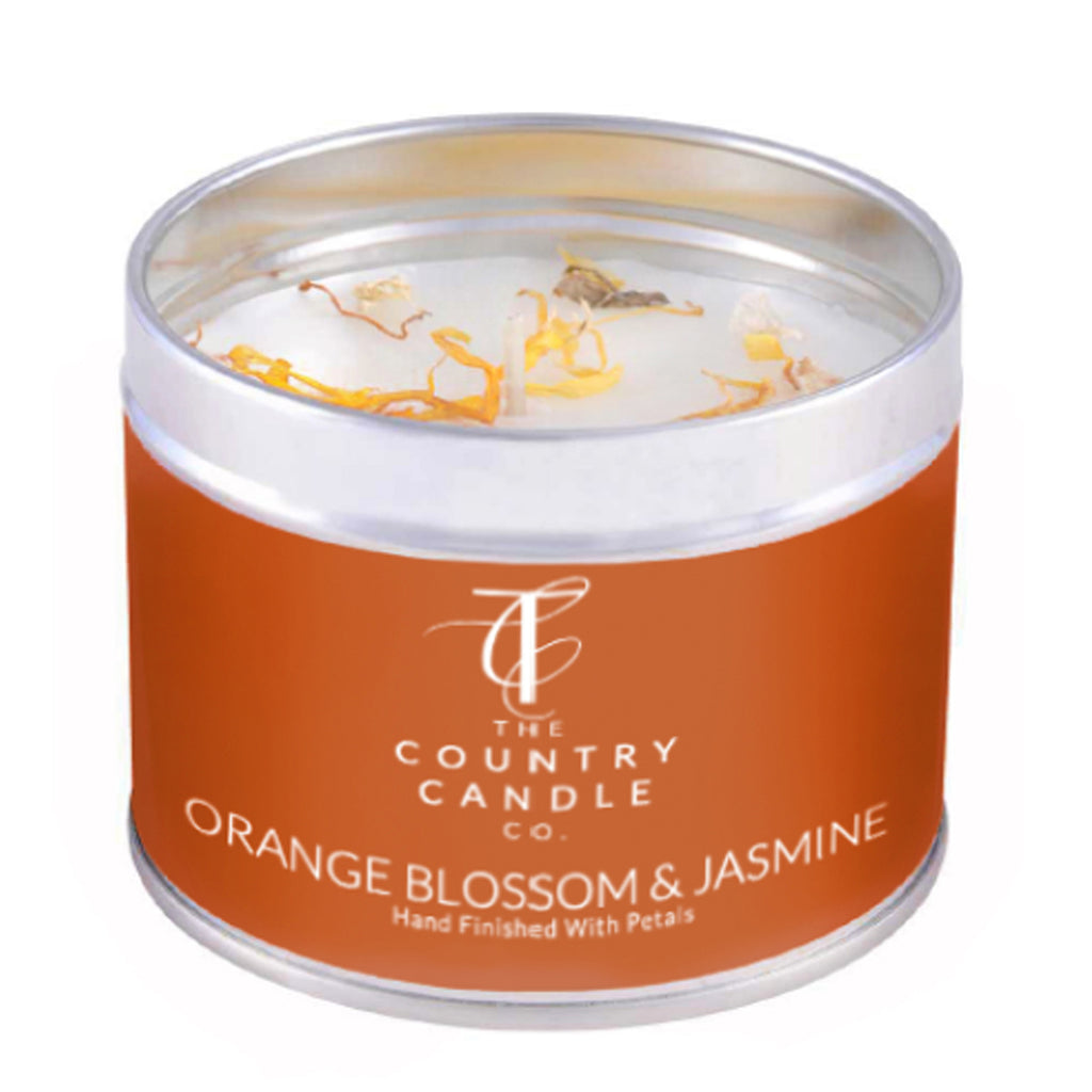 The Country Candle Co Orange Blossom & Jasmine Tin Candle - Daisy Park