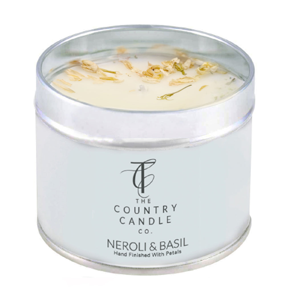 The Country Candle Neroli and basil tin candle - Daisy Park