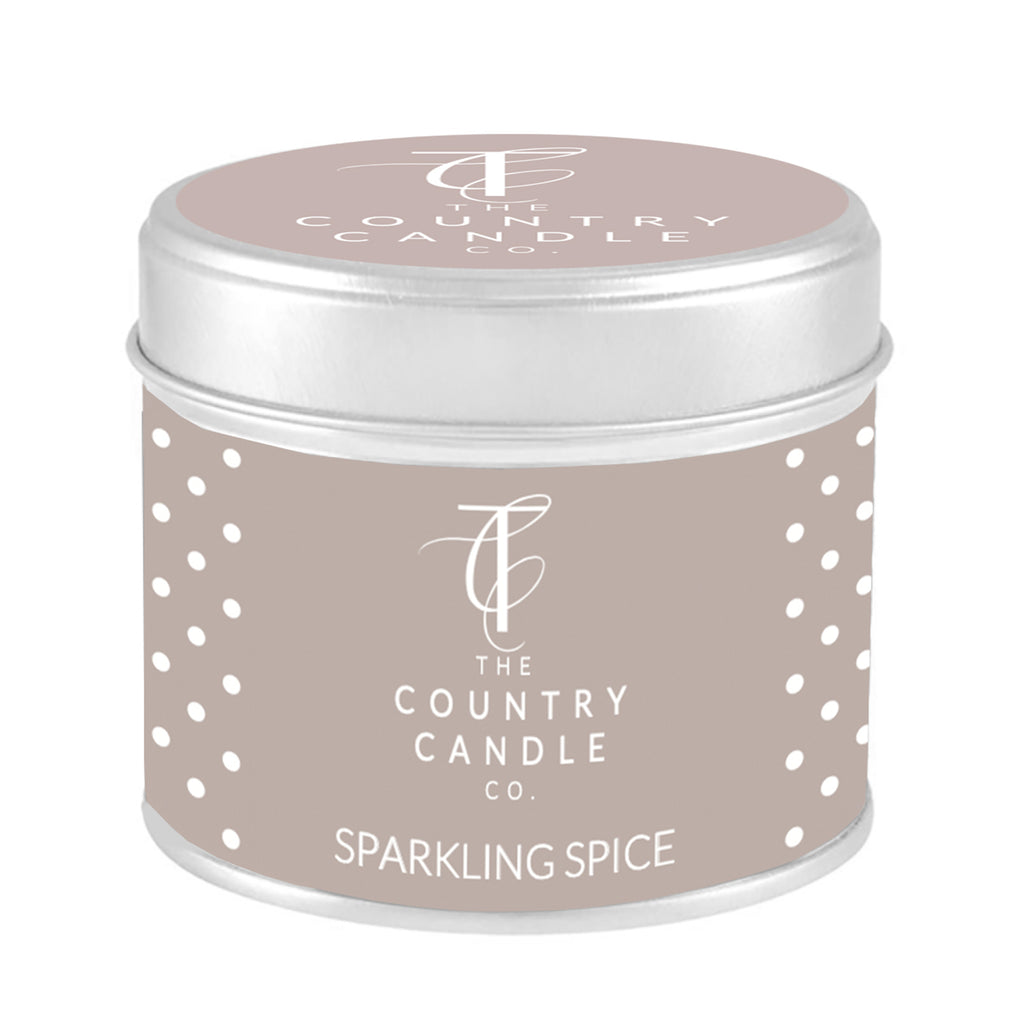 The Country Candle Sparkling spice Candle Tin - Daisy Park