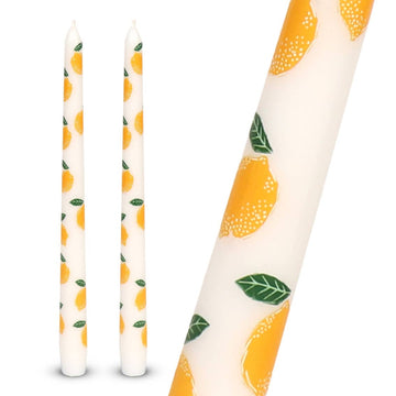 Lemon Taper Dinner Candles - 2 Pack - Daisy Park