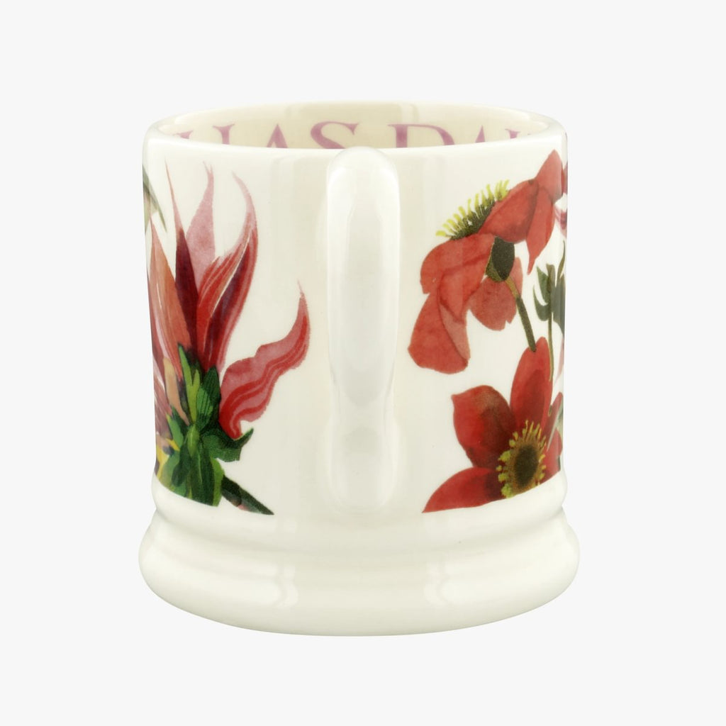 Emma Bridgewater red and pink Dahlia 1/2pt mug - Daisy Park