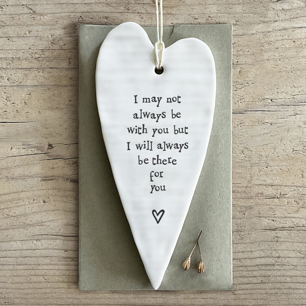 Porcelain long heart - May not always be with you - Daisy Park