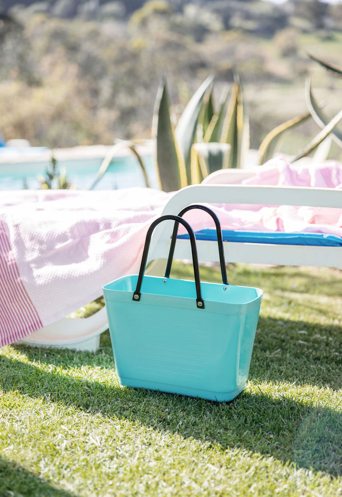 Hinza bag small green plastic - Aqua - Daisy Park