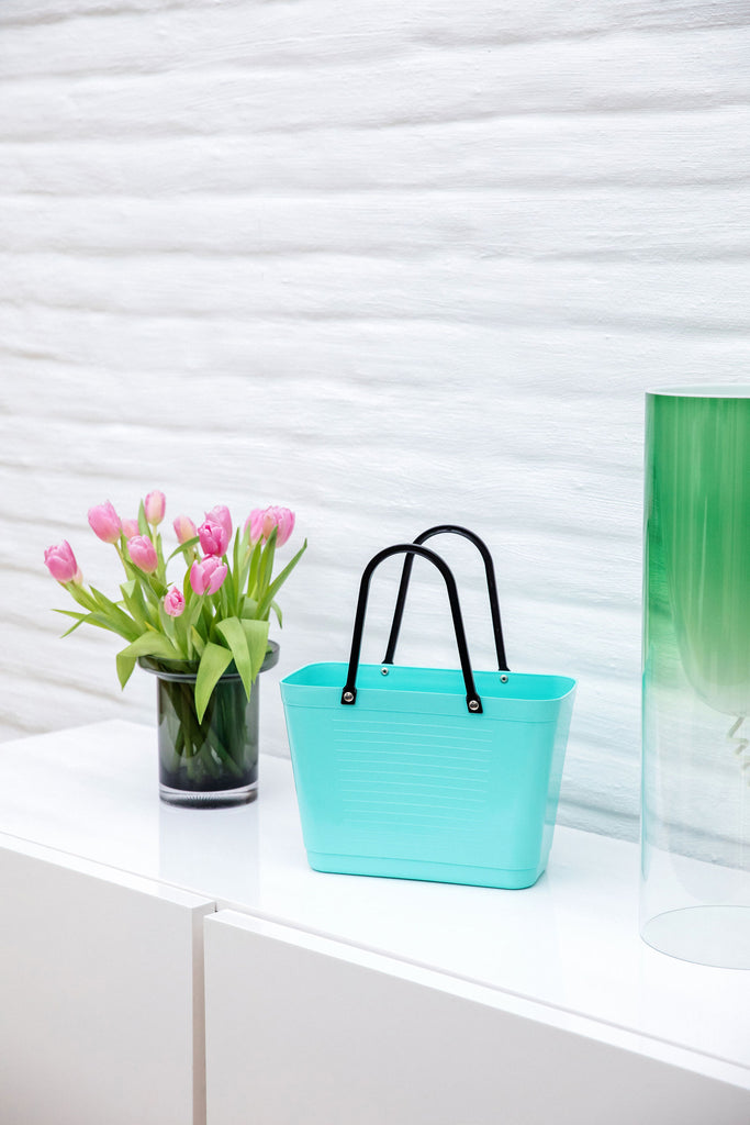 Hinza bag small green plastic - Aqua - Daisy Park