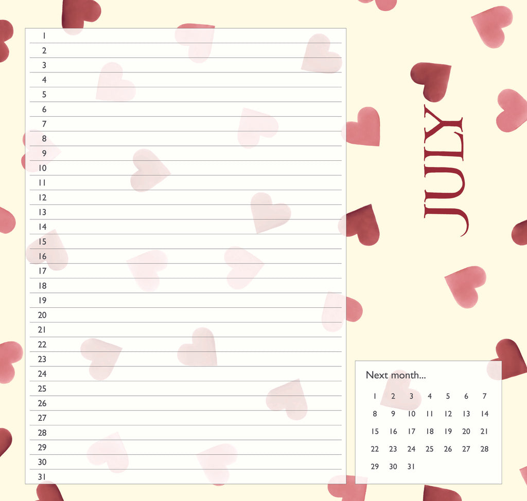 Emma Bridgewater Polka dot Birthday mini calendar - Daisy Park