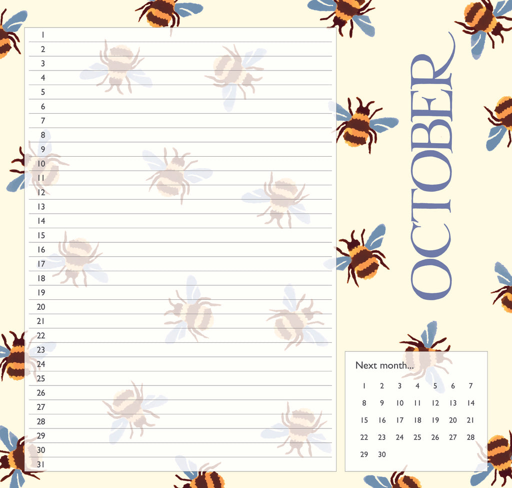 Emma Bridgewater Polka dot Birthday mini calendar - Daisy Park