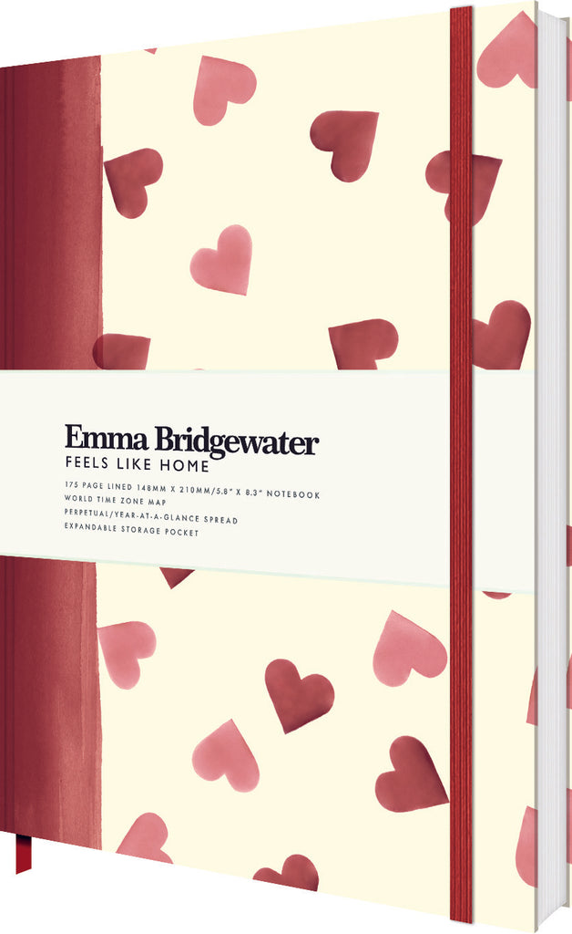Emma Bridgewater Pink Hearts notebook - Daisy Park