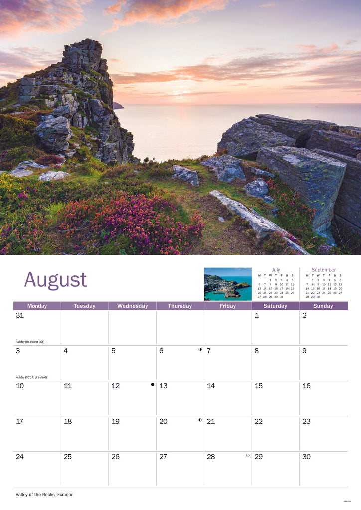 Beauty of Devon A4 calendar 2026 - Daisy Park