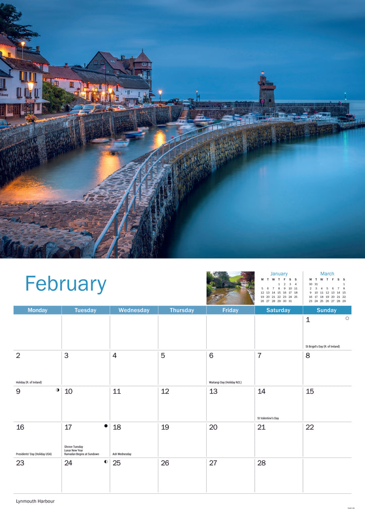 Exmoor A4 calendar 2026 - Daisy Park