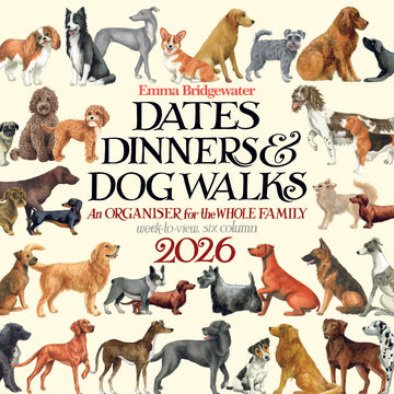 Emma Bridgewater Dates, Dinners & Dog walks wall planner 2026 - Daisy Park