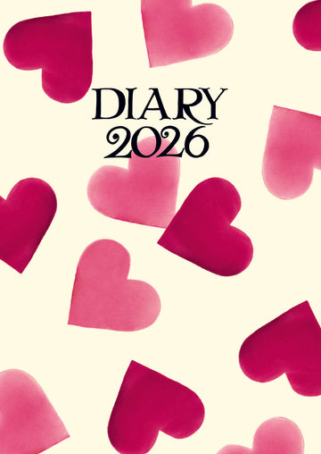 Emma Bridgewater Pink Hearts A6 diary 2026 - Daisy Park