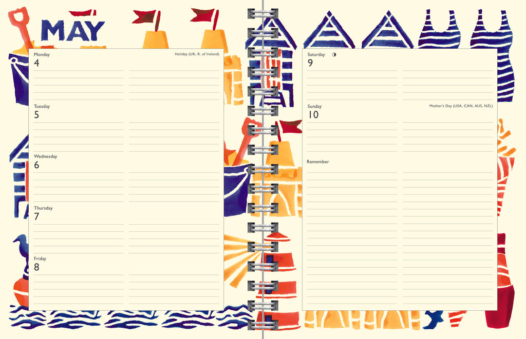 Emma Bridgewater Fruits and Flowers tiles deluxe A5 diary 2026 - Daisy Park