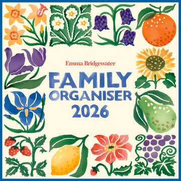 Emma Bridgewater Fruit & flowers tiles family organiser 2026 - Daisy Park
