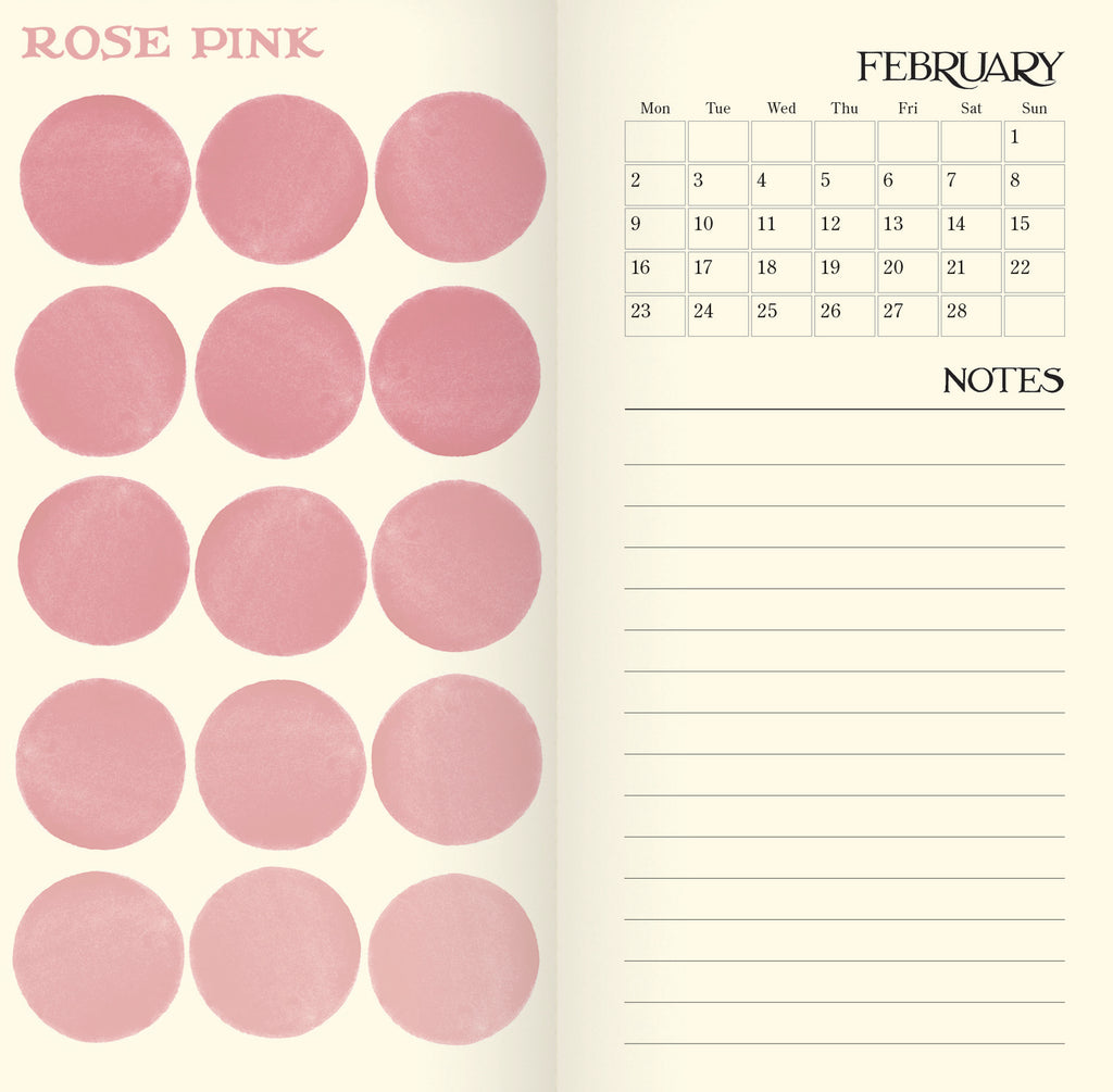 Emma Bridgewater Colour Palette slim diary 2026 - Daisy Park