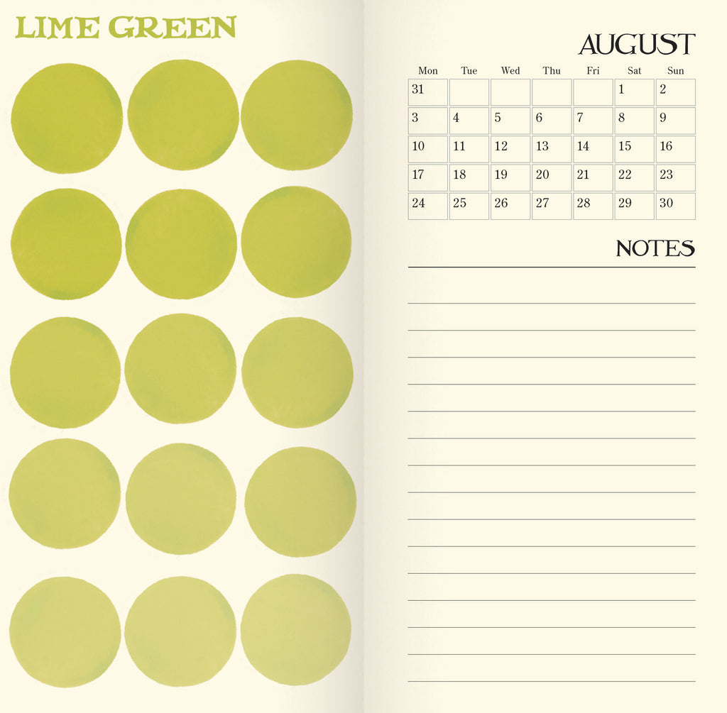 Emma Bridgewater Colour Palette slim diary 2026 - Daisy Park