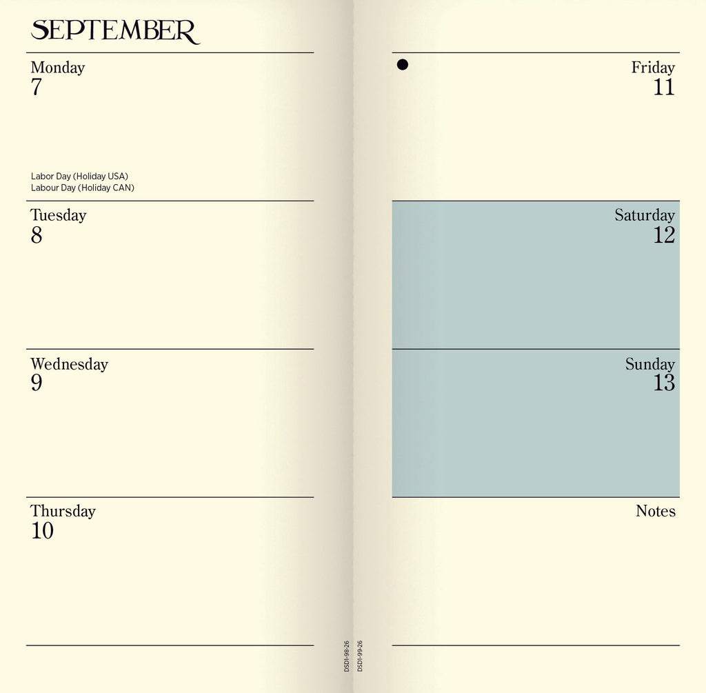 Emma Bridgewater Colour Palette slim diary 2026 - Daisy Park