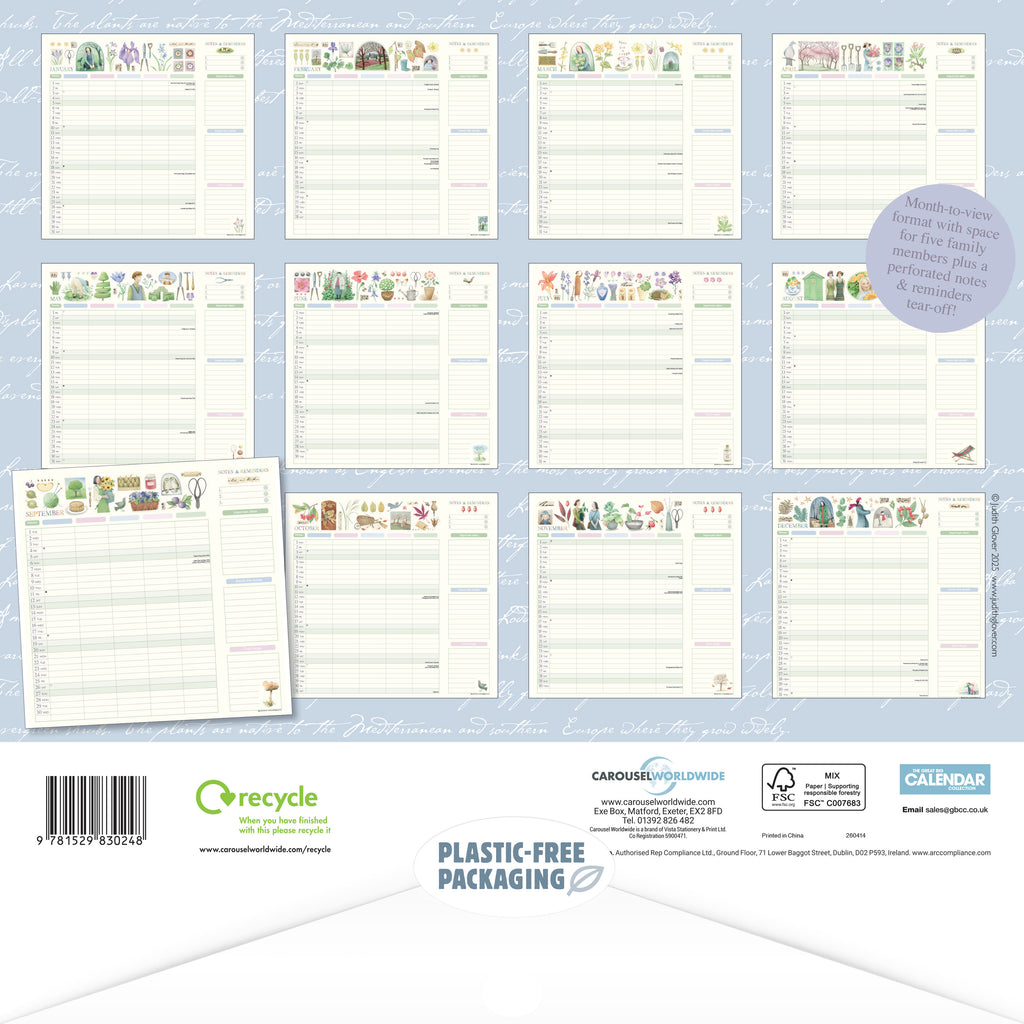 Judith Glover Garden days calendar for 2026 - Daisy Park