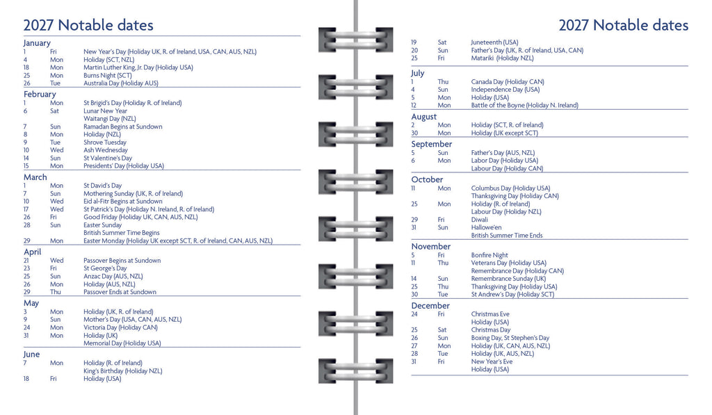 Ditsy Flowers square pocket diary 2026 - Daisy Park