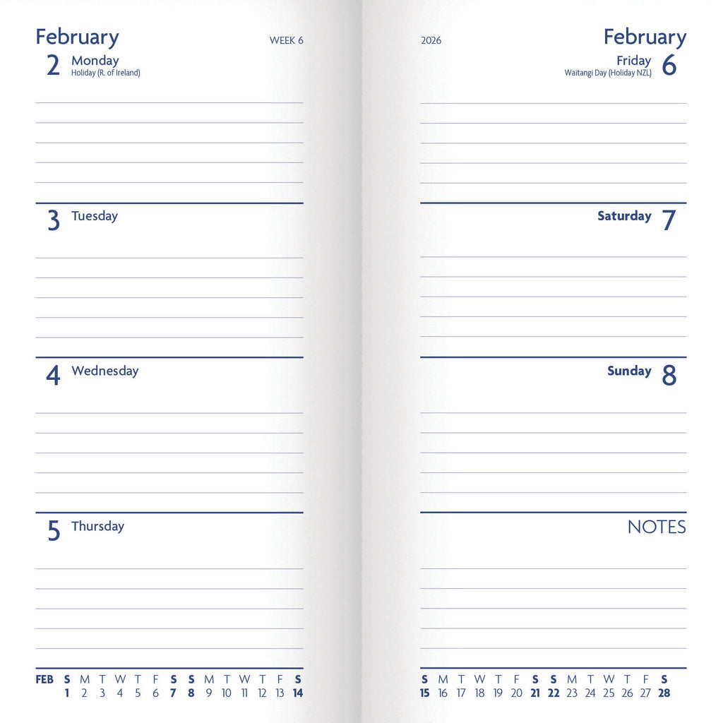 Bluebell Cottage slim diary 2026 - Daisy Park