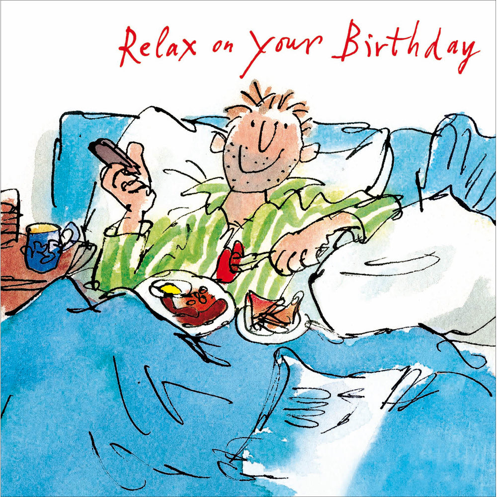 Breakfast in bed birthday card - Daisy Park